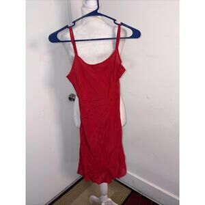 Free People If You Only Knew Red Slip XS